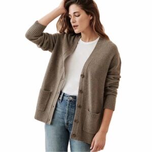 Jenni Kayne Everyday Cardigan - Taupe (Size: Small)